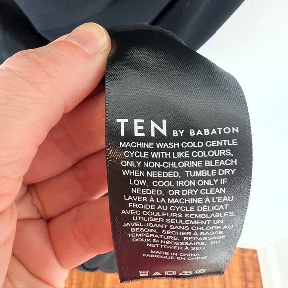 Aritzia Babaton Beverly Contour One Shoulder Ruched Knit Dress Black Size XL B14 - Picture 9 of 10